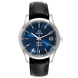 Omega DeVille Hour Vision Blue Dial Steel Watch
