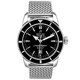 Breitling Superocean Heritage 46mm Black Dial Mens Steel Watch