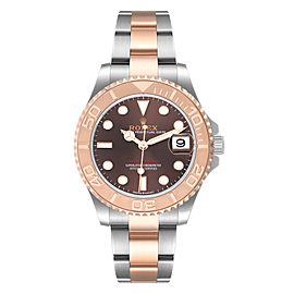 Rolex Yachtmaster 37 Midsize Steel Rose Gold Mens Watch