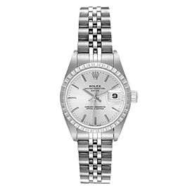 Rolex Date Silver Dial Jubilee Bracelet Ladies Watch
