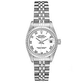 Rolex Datejust 26 Steel White Gold Roman Dial Ladies Watch