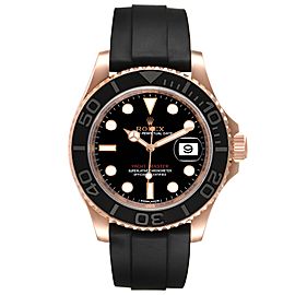 Rolex Yachtmaster 40mm Everose Gold Rubber Strap Watch