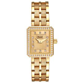 Piaget 18K Yellow Gold Diamond Ladies Watch