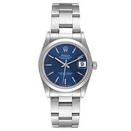 Rolex Midsize Datejust 31 Blue Dial Ladies Steel Watch