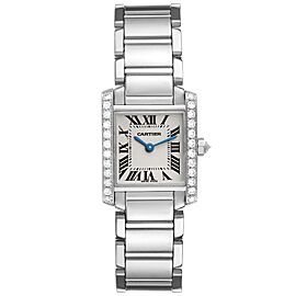 Cartier Tank Francaise 18K White Gold Diamond Ladies Watch