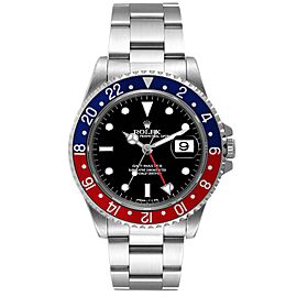 Rolex GMT Master 40mm Blue Red Pepsi Bezel Steel Mens Watch