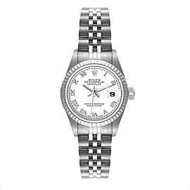 Rolex Datejust Steel White Gold Roman Dial Ladies Watch