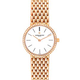 Vacheron Constantin Classic Rose Gold Diamond Ladies Watch