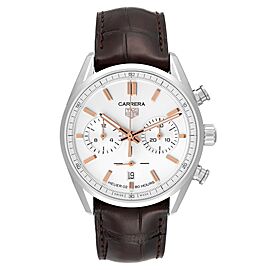 Tag Heuer Carrera Calibre White Dial Steel Mens Watch
