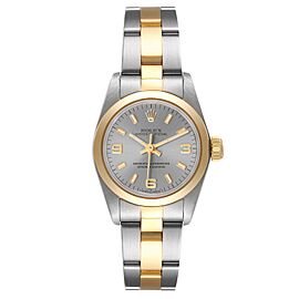 Rolex Oyster Perpetual Non Date Steel Yellow Gold Ladies Watch
