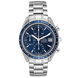 Omega Speedmaster Date Blue Dial Chronograph Mens Watch