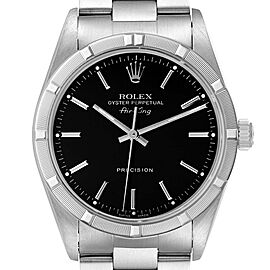 Rolex Air King 34 Black Dial Oyster Bracelet Steel Mens Watch