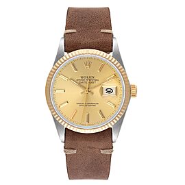 Rolex Datejust 36 Steel Yellow Gold Vintage Mens Watch