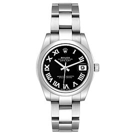 Rolex Datejust Midsize Black Dial Steel Ladies Watch