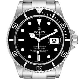 Rolex Submariner Black Dial Steel Mens Watch