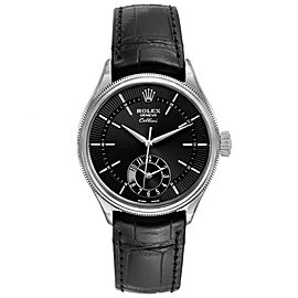 Rolex Cellini Dual Time White Gold Automatic Mens Watch