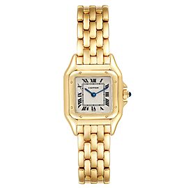 Cartier Panthere Small Yellow Gold Silver Dial Ladies Watch