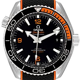 Omega Planet Ocean Black Orange Bezel Watch