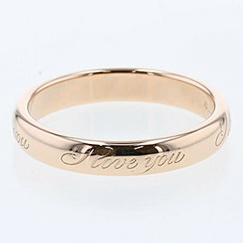 TIFFANY & Co 18k Pink Gold Notes I Love You Ring LXGBKT-1121