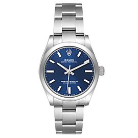 Rolex Midsize 31mm Blue Dial Automatic Steel Ladies Watch