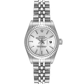 Rolex Datejust Steel White Gold Silver Dial Ladies Watch