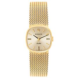 Rolex Cellini Orchid Yellow Gold Vintage Cocktail Ladies Watch