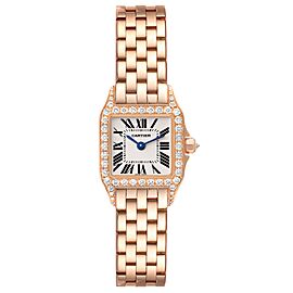 Cartier Santos Demoiselle Small Rose Gold Diamond Ladies Watch