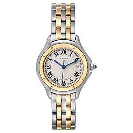 Cartier Cougar Steel 18K Yellow Gold Ladies Watch