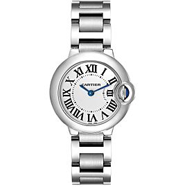 Cartier Ballon Bleu Silver Dial Quartz Steel Ladies Watch