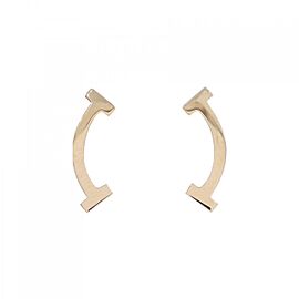 TIFFANY & Co 18K Pink Gold T Smile Earrings E0107