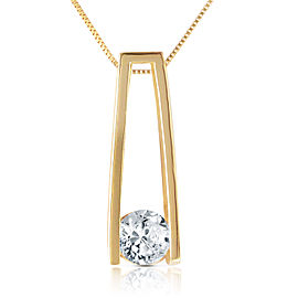0.25 CTW 14K Solid Gold Necklace Natural 0.25 CTW Diamond