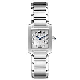 Cartier Tank Francaise Steel Diamond Small Ladies Watch