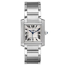 Cartier Tank Francaise Large Steel Automatic Mens Watch