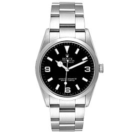 Rolex Explorer I Black Dial Stainless Steel Mens Watch