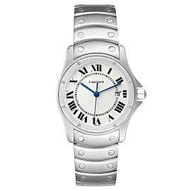 Cartier Santos Ronde Silver Dial Steel Ladies Watch