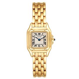 Cartier Panthere Small Yellow Gold Silver Dial Watch