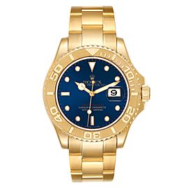 Rolex Yachtmaster 40mm Yellow Gold Blue Dial Mens Watch