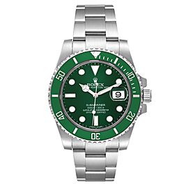 Rolex Submariner Hulk Green Dial Bezel Steel Mens Watch