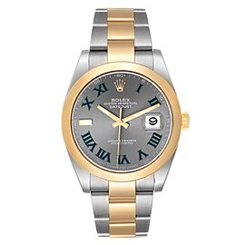 Rolex Datejust 41 Steel Yellow Gold Wimbledon Dial Watch