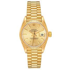 Rolex President Datejust Yellow Gold Ladies Watch