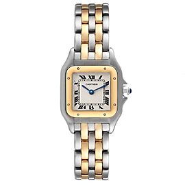 Cartier Panthere Ladies Steel Yellow Gold 2 Row Ladies Watch