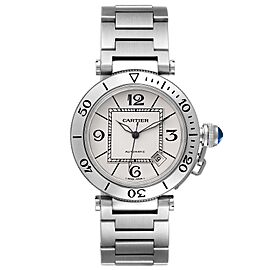 Cartier Pasha Seatimer Stainless Steel Silver Dial Watch