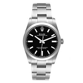 Rolex Oyster Perpetual 34mm Black Dial Steel Unisex Watch
