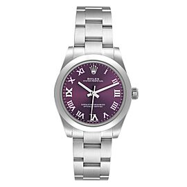 Rolex Oyster Perpetual Midsize Red Grape Dial Ladies Watch