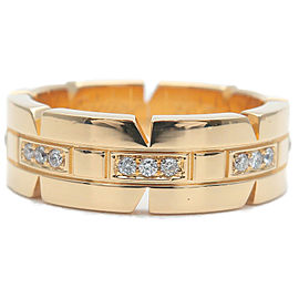 Cartier Tank Francaise Half Diamond Ring Yellow Gold #49 US5