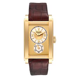 Rolex Cellini Prince Yellow Gold Champagne Dial Mens Watch