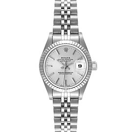 Rolex Datejust 26 Steel White Gold Silver Dial Ladies Watch