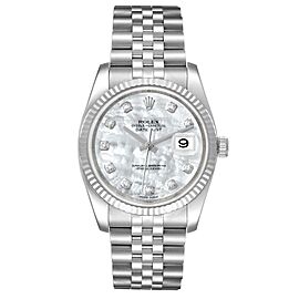 Rolex Datejust 36 Mother of Pearl Diamond Unisex Watch