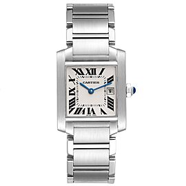 Cartier Tank Francaise Midsize Silver Dial Ladies Watch