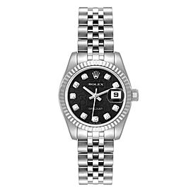Rolex Datejust Steel White Gold Anniversary Diamond Dial Ladies Watch